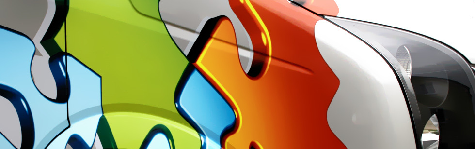 K-3D GRAPHIC . LEISTUNGEN . LAYOUT FÜR FAHRZEUGBESCHRIFTUNGEN